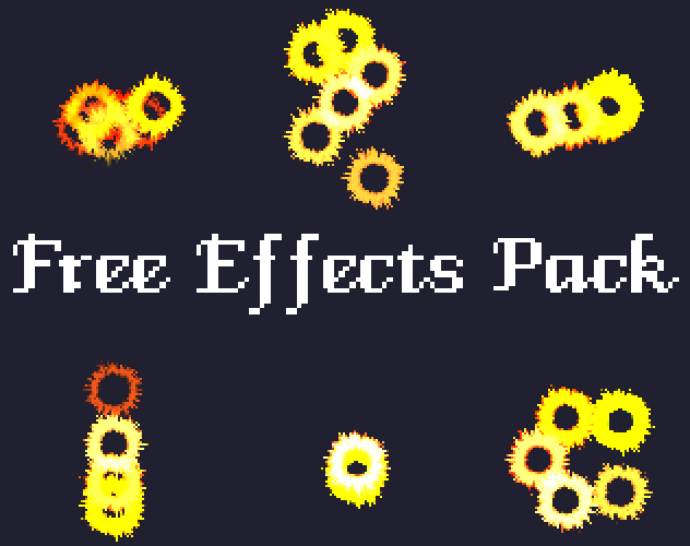Free Pixel Effects Pack #7 - Fire aura