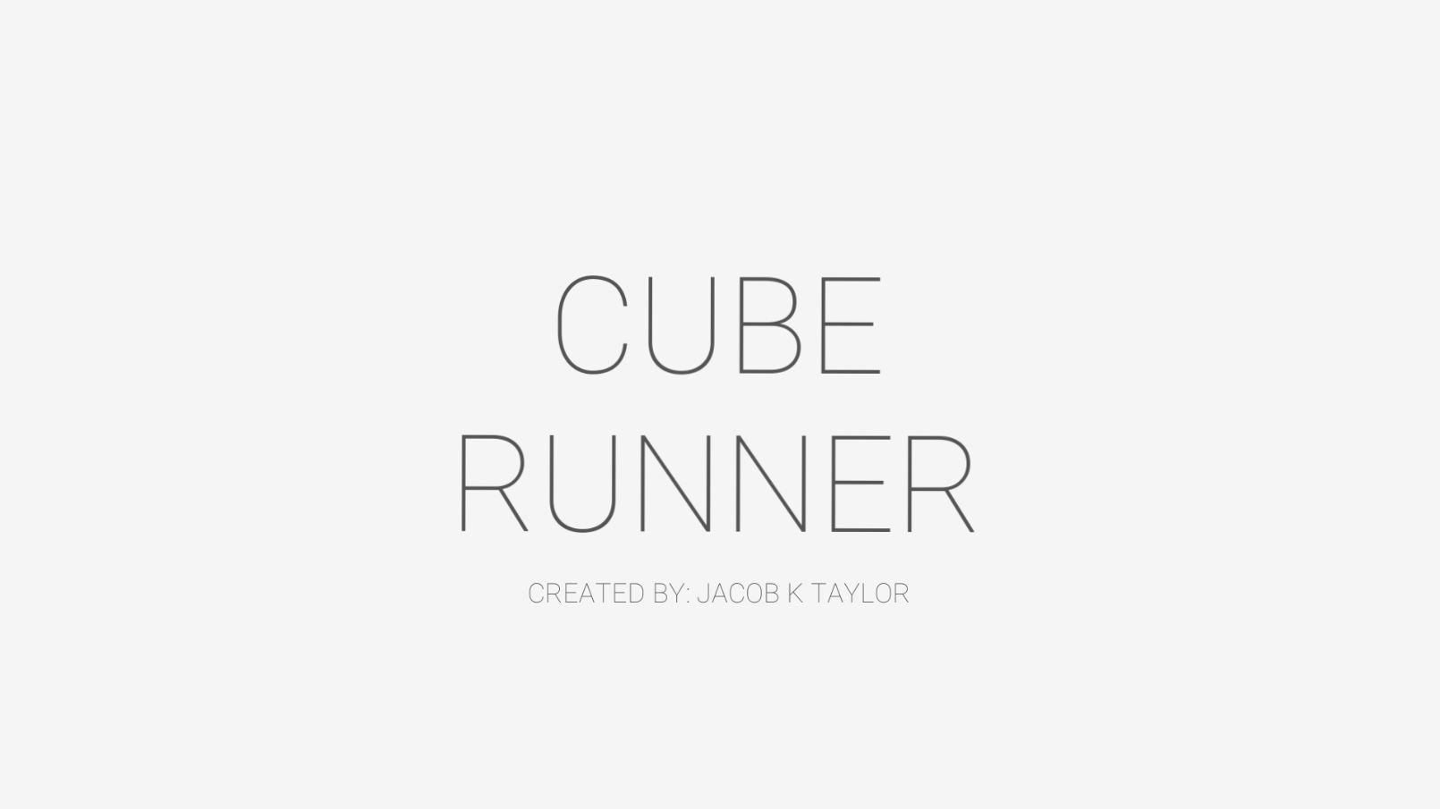 Cube Runner