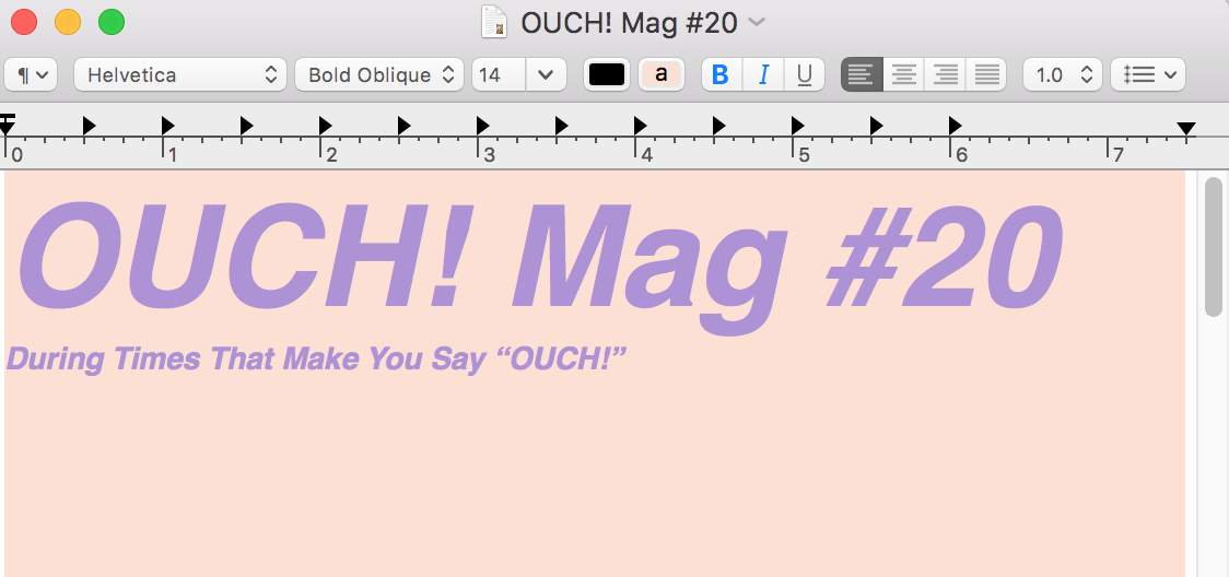 OUCH! Mag #20