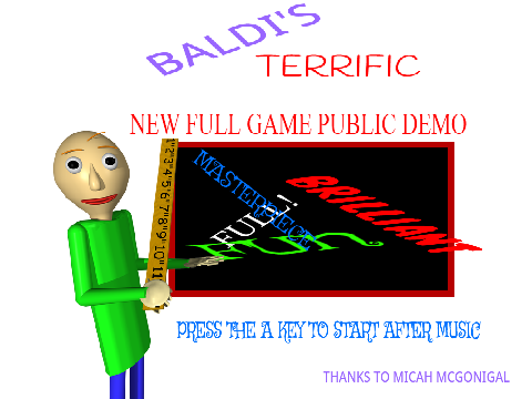 Baldi's Basics in Education and Learning - Full game! by Micah McGonigal —  Kickstarter