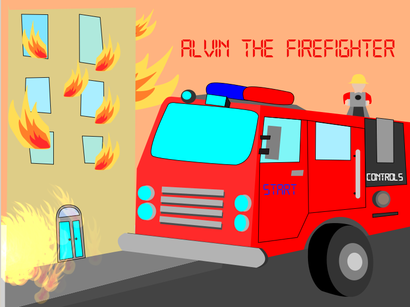 Alvin the fire fighter