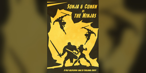 Cover image for Sonja & Conan versus the Ninjas (English version)