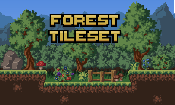 Forest Tileset (Pixel-Art) by Scracho