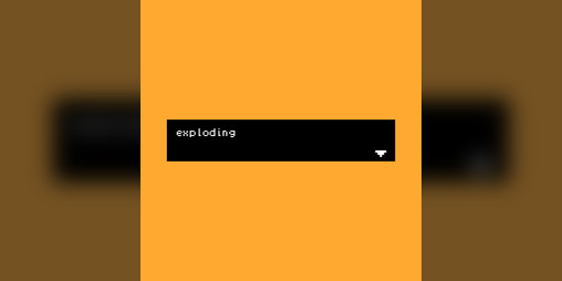 Cover image for exploding