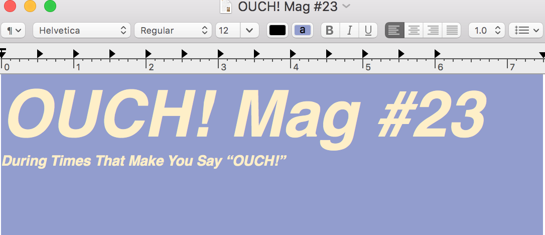 OUCH! Mag #23