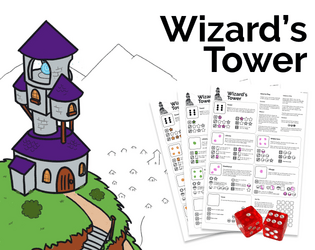 Wizard's Tower   - A free print-and-play roll and write game 