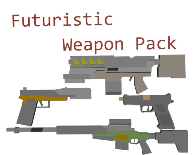 Lowpoly Futuristic Weapon Pack by KOTOB