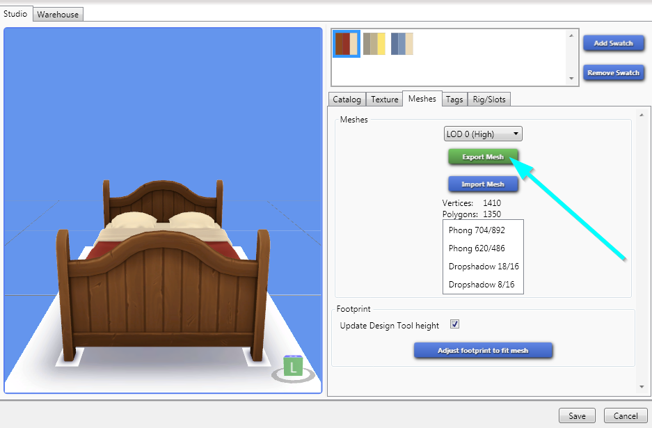 export mesh sims 4 studio