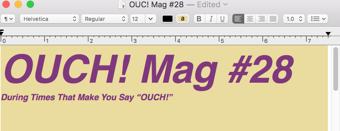 OUCH! Mag #28