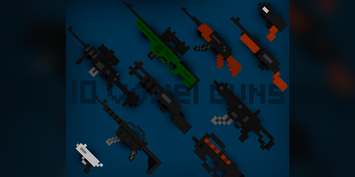 magicavoxel guns