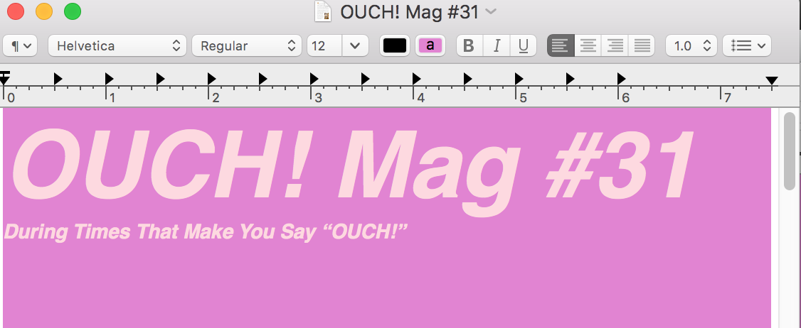 OUCH! Mag #31