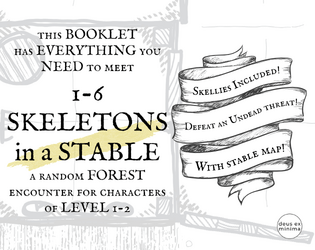 1-6 Skeletons in a Stable   - A print-and-play micro-module for 5e 