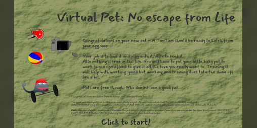 Cover image for Virtual Pet: No escape from Life