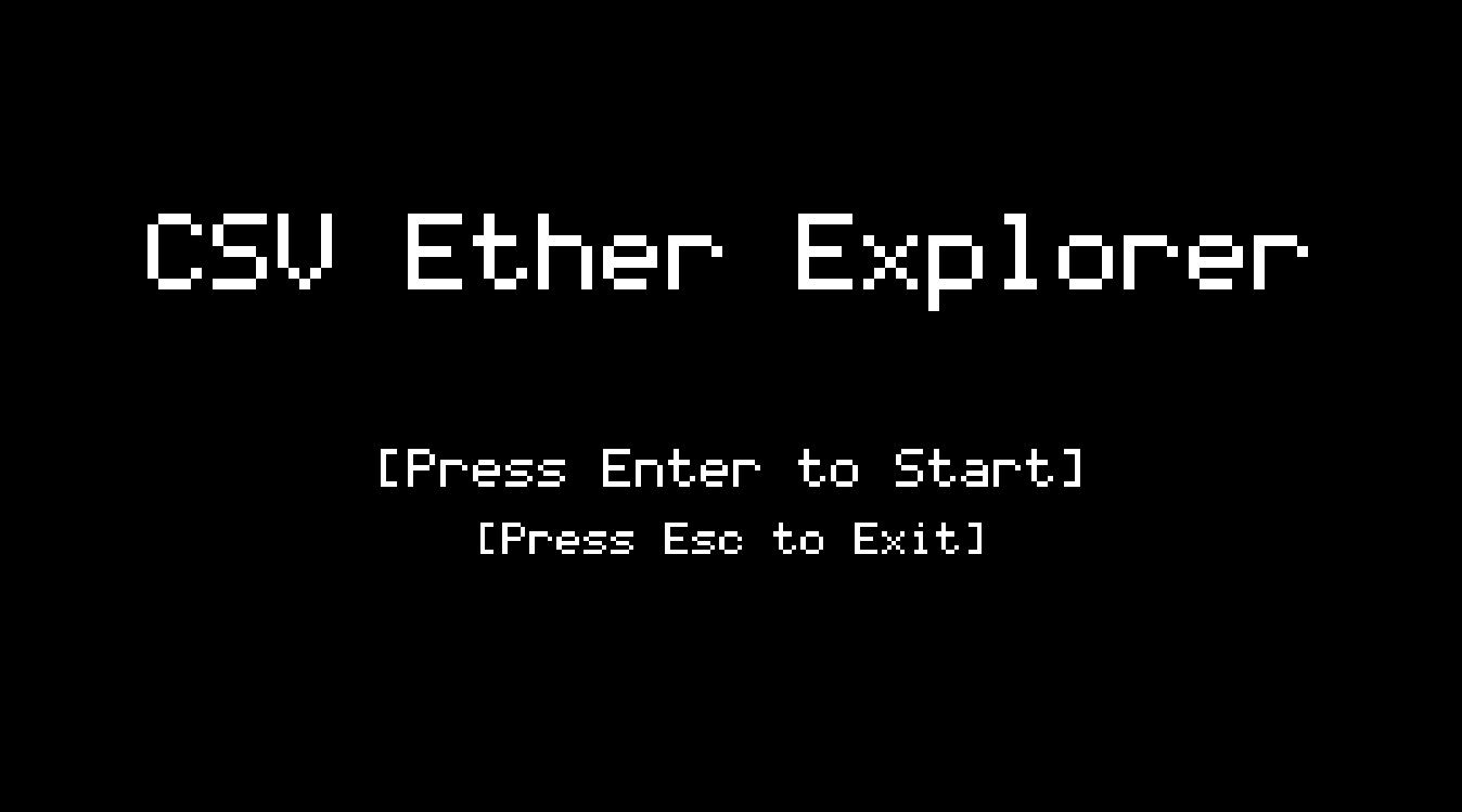 CSV Ether Explorer