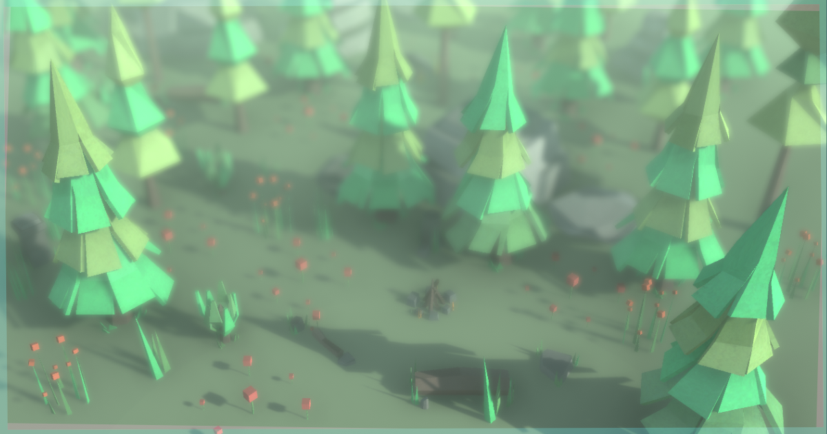Low-Poly Style Nature