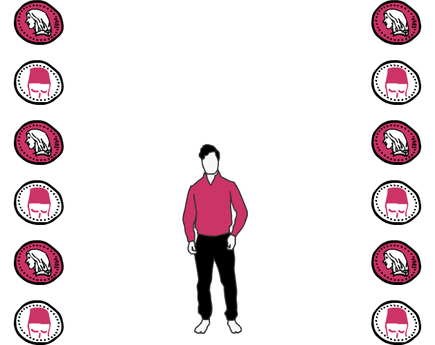 Extreme Coin Tossing by Franklin's Ghost