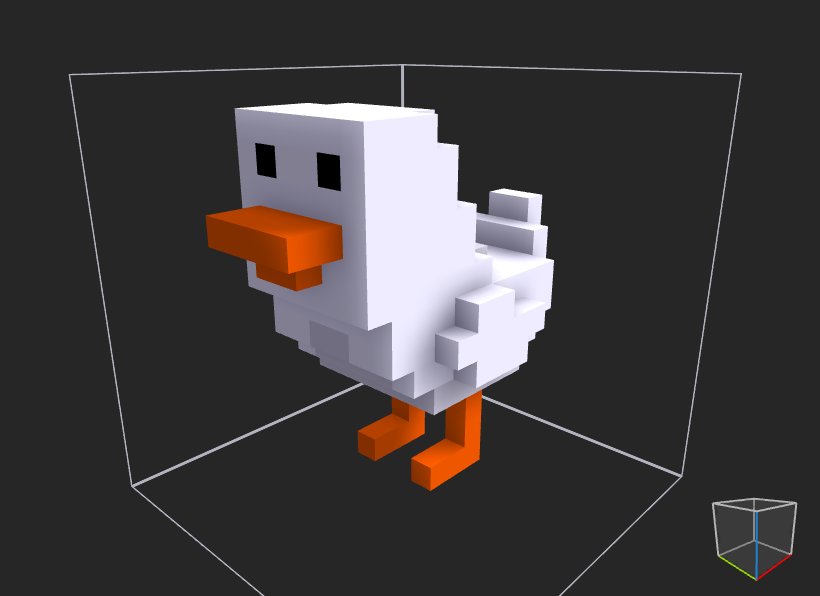 Pollo pixel art 3D - Hen pixel art 3D by mattiatonel18