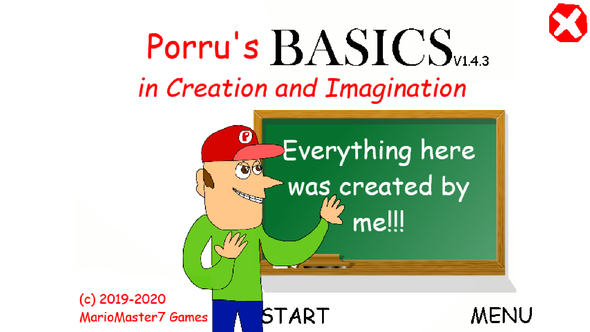 Porru's Basics in Creation and Imagination - Baldi's Basics V1.4.3 Mod