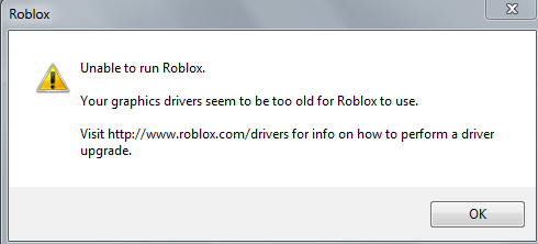 Roblox Not Working After Driver Upgrade