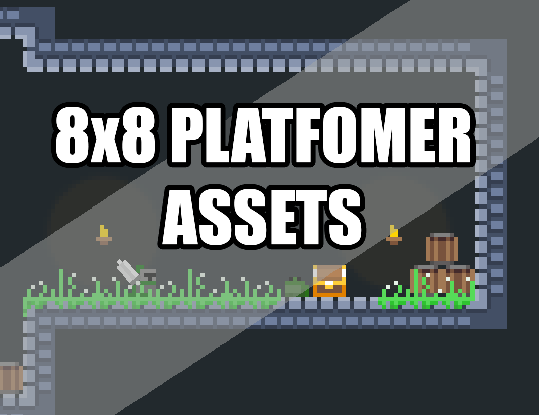 Free 8x8 platformer assets