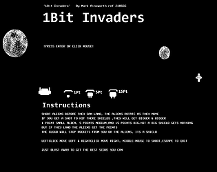 1Bit Space Invaders