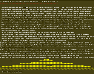 Hieroglphics Tool set and search