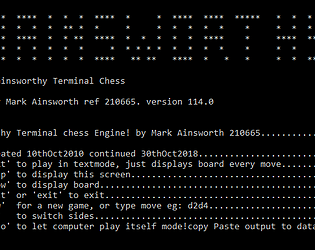 Win/Linux Terminal Chess With Source
