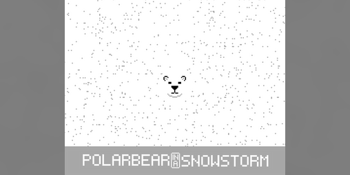 Cover image for Polar Bear In A Snowstorm