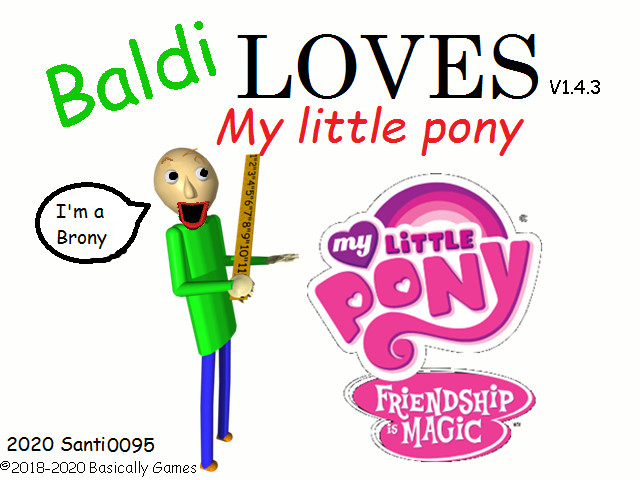 Cover image for (CRINGE) Baldi loves My little pony