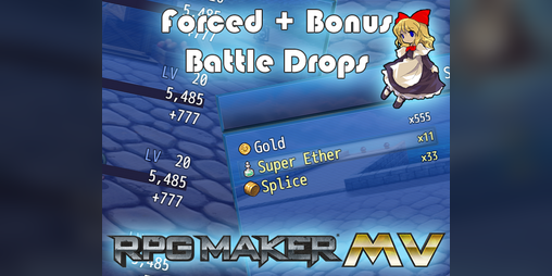 Cover image for Forced + Bonus Battle Drops plugin (RPG Maker MV)
