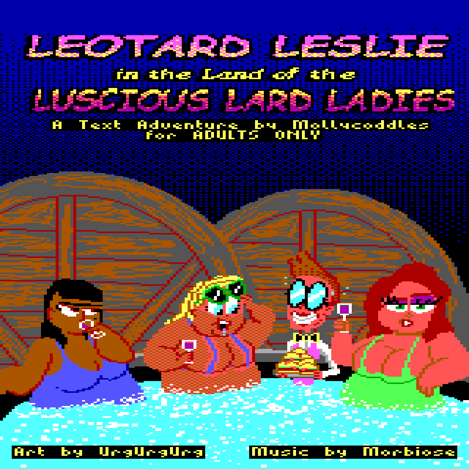 Cover image for Leotard Leslie in the Land of the Luscious Lard Ladies