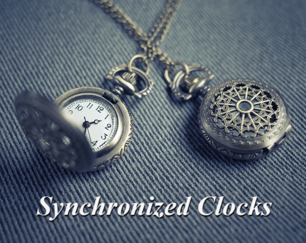 Synchronized Clocks by Tofu Sheets Visual