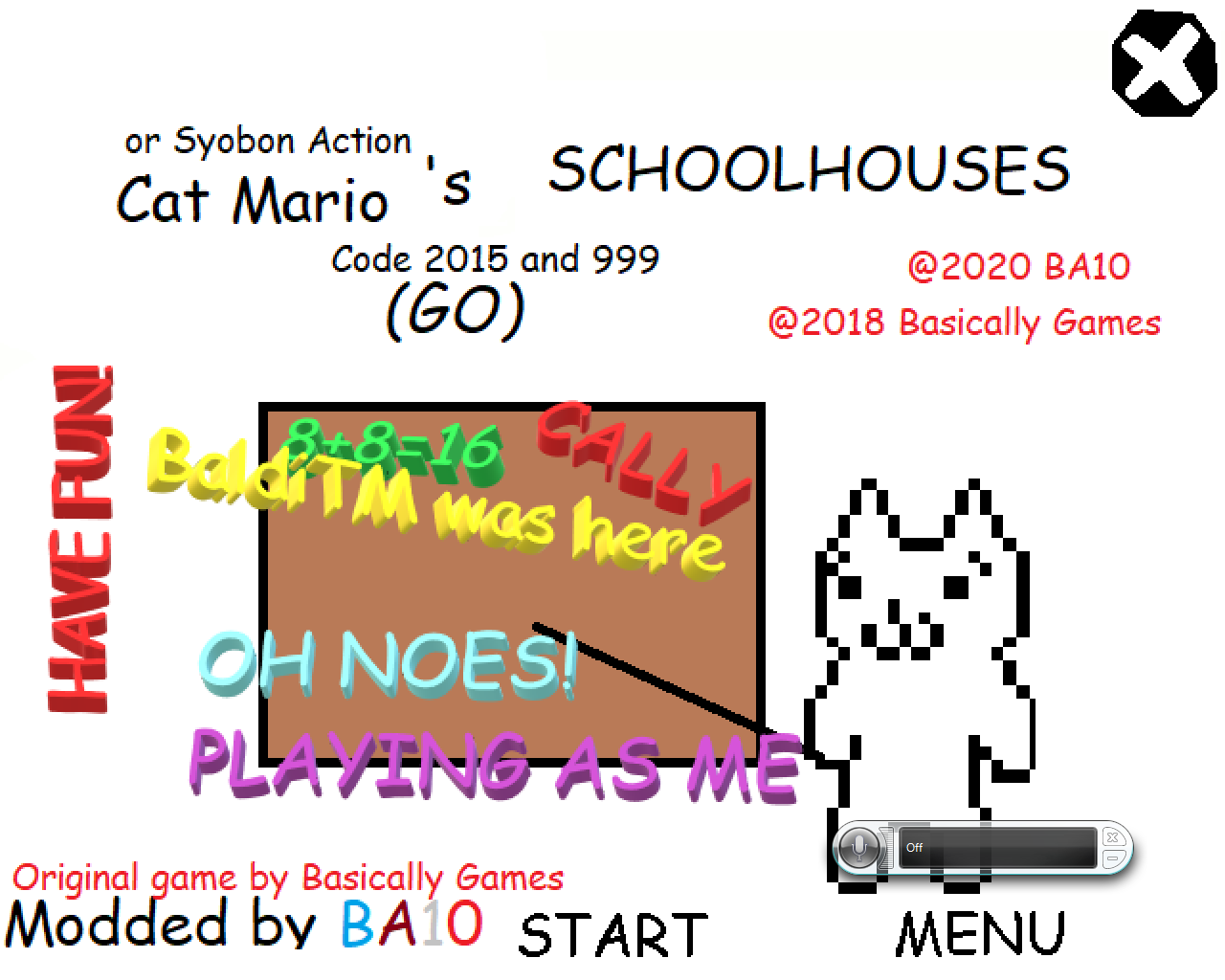 Cat mario's Schoolhouse (GO) by BA10-Reupload
