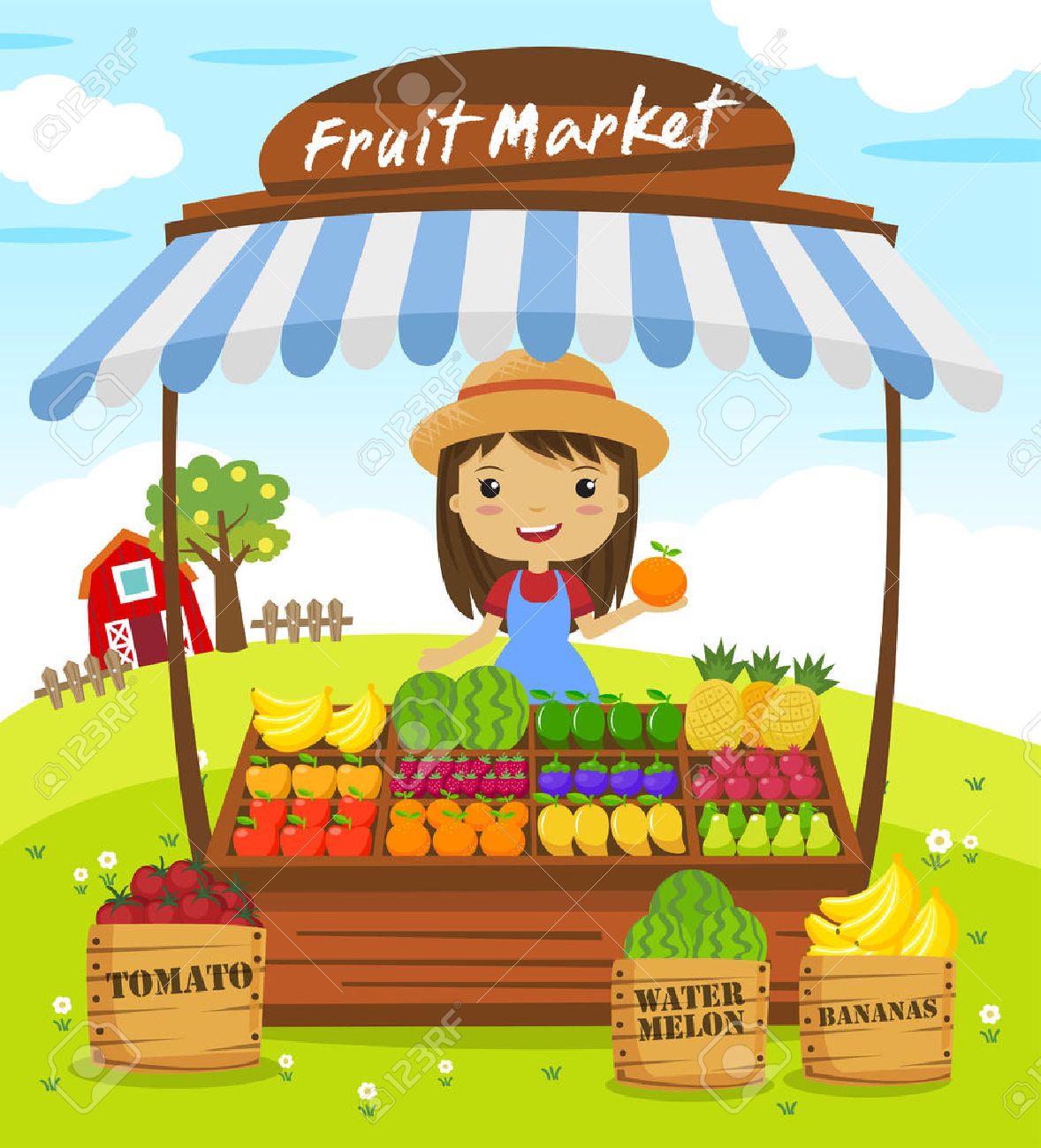 Trading in Fruit Market