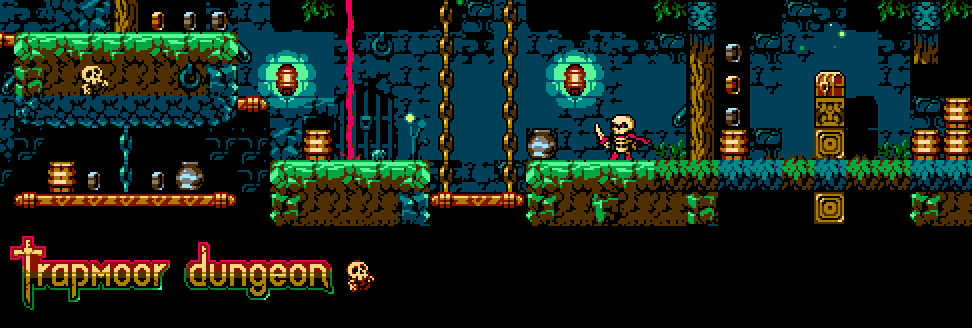 Trapmoor dungeon platformer tileset