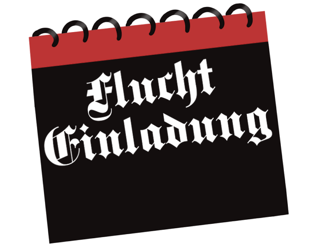 Flucht Einladung