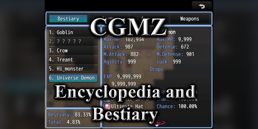 Cover image for [CGMZ] Encyclopedia for RPG Maker MZ