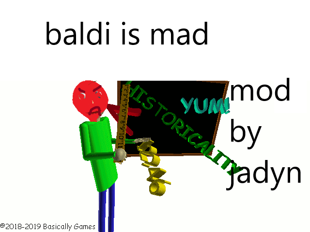 Cover image for baldi is mad