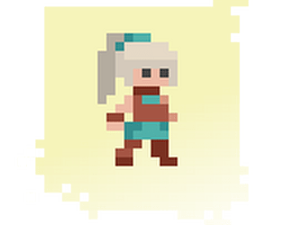 Pixel art 32x32 Archer girl