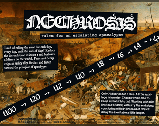 Nechrosis: an escalating apocalypse calendar for MÖRK BORG  