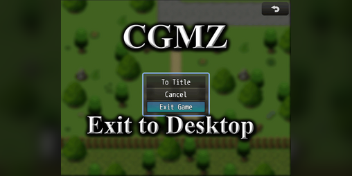 Cover image for [CGMZ] Exit To Desktop for RPG Maker MZ