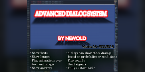 Cover image for Advanced Dialog System - Updated 1.1i - Godot 3.2