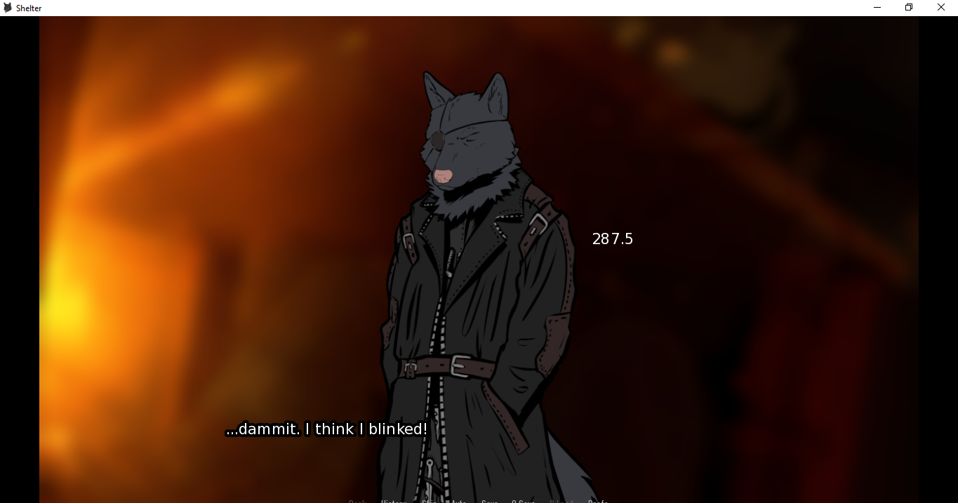 Post by NotSoSecretGay in Shelter (Furry Visual Novel) comments - itch.io