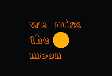 Cover image for we miss the moon