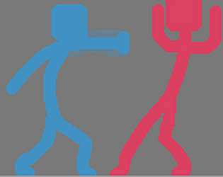 Red VS Blue - Epic Stickmen fighting 