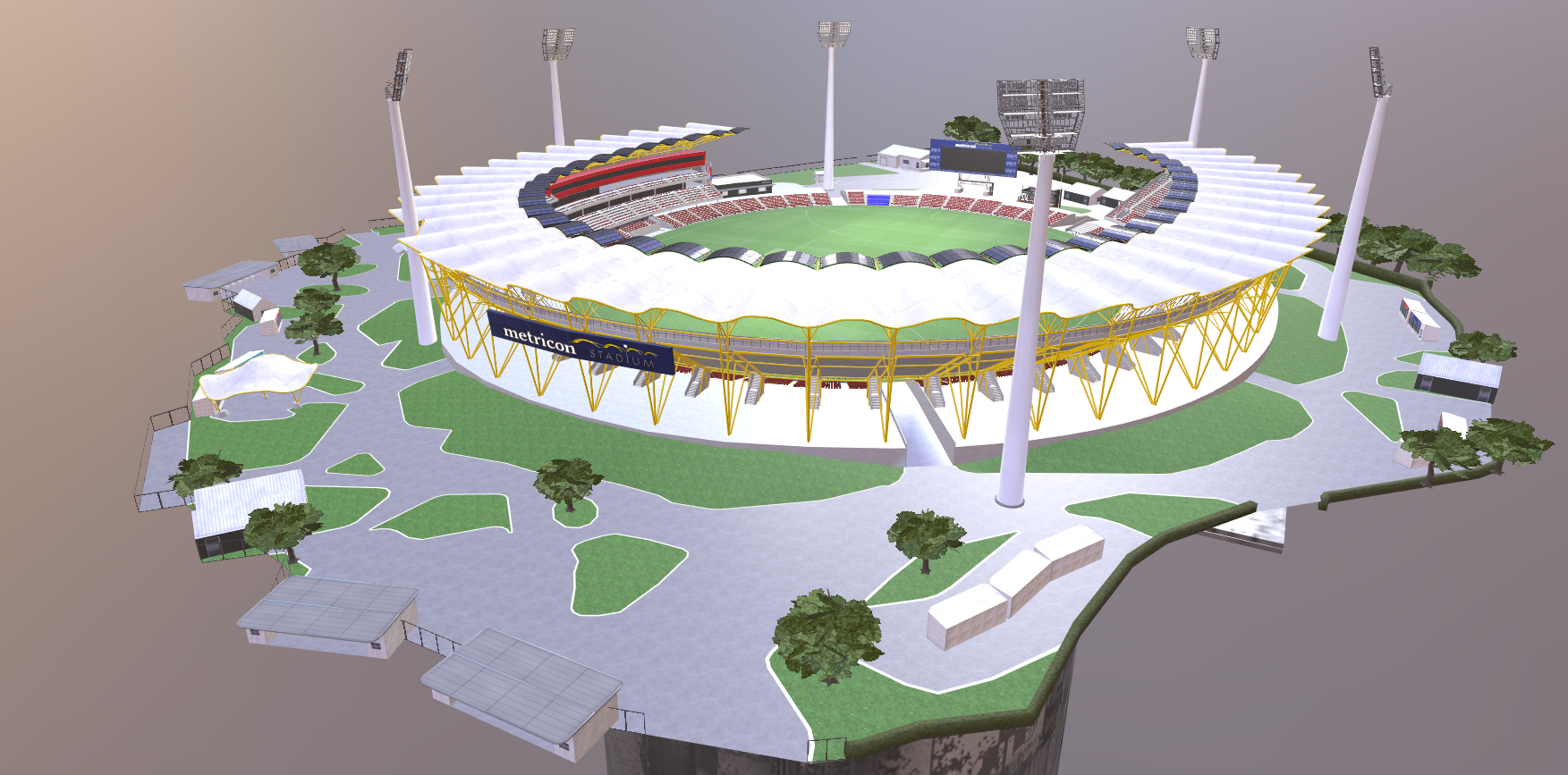 Metricon Stadium Experience by studiokaboom