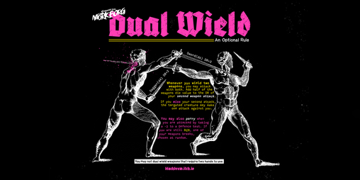Cover image for Dual Wield - A Mörk Borg Optional Rule