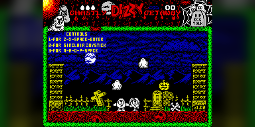 Cover image for Ghastly Getaway Dizzy (ZX Spectrum Edition)