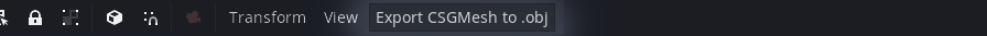 CSG Mesh Exporter - GodotEngine