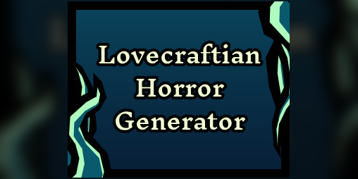Cover image for Lovecraftian Horror Generator